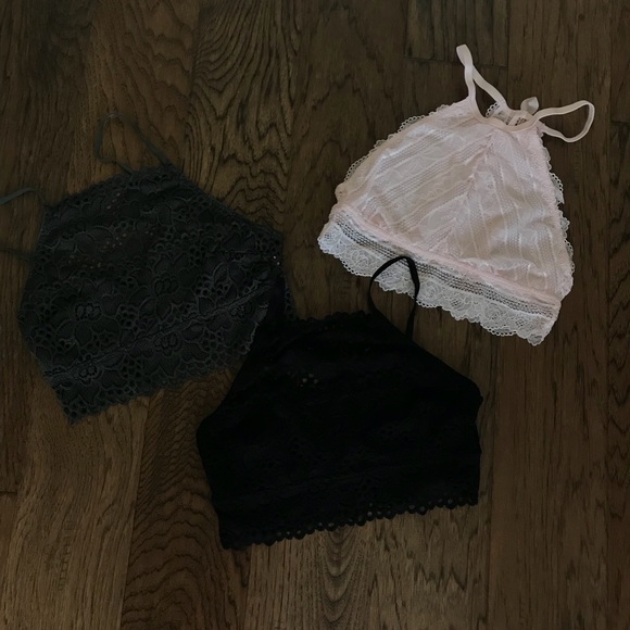 aerie Other - Aerie lace high neck bralettes